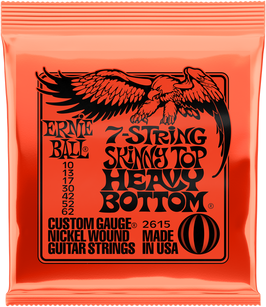 Ernie Ball E-Gitarrensaiten 7-Saiter Nickel Wound 10-62 SKINNY TOP HEAVY BOTTOM SLINKY