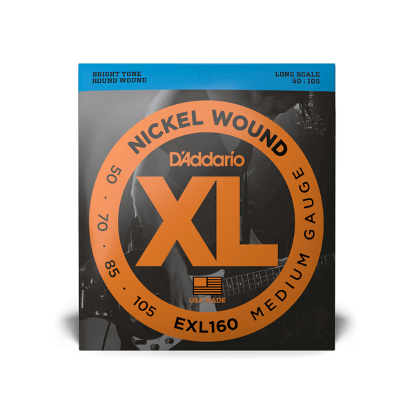 D'Addario 5-Saiter E-Bass Saiten EXL160-5 Nickel Wound 50-135, Medium, Long Scale