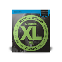 D'Addario E-Bass Saiten EXL165-5 Nickel Wound 45-135 5-String Custom Light, Long Scale