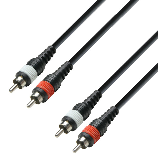 Adam Hall Audiokabel 2x Cinch / 2x Cinch TCC 0100 M