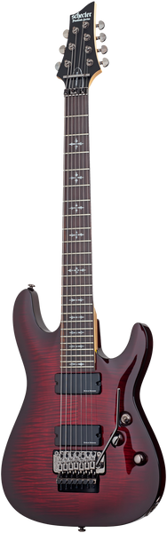 Schecter Demon 7 FR, Crimson Red Burst, 7-Saiter