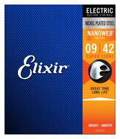 Elixir E-Gitarrensaiten 09-42 Nickel Wound  Super Light NANOWEB Coating