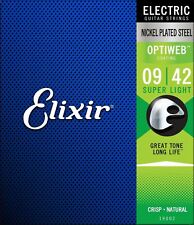 Elixir E-Gitarrensaiten Nickel Wound 09-42 Super Light OPTIWEB Coating