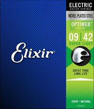 Elixir E-Gitarrensaiten 09-42Nickel Wound Super Light OPTIWEB Coating