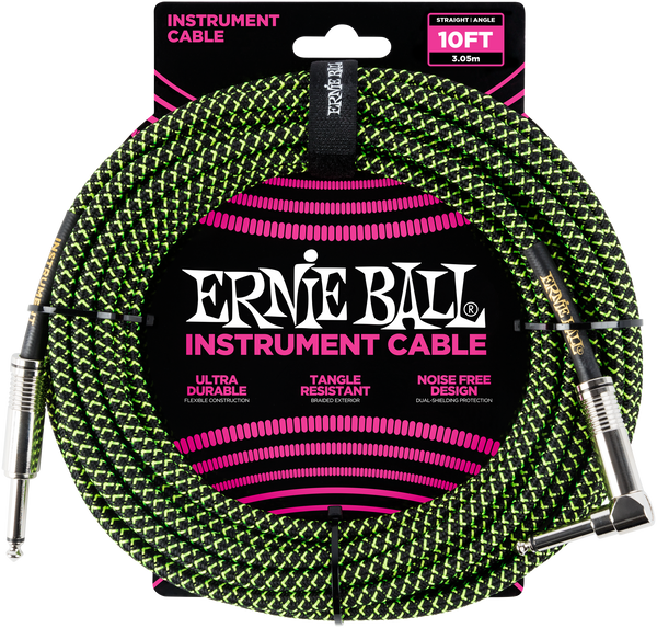 Ernie Ball Instrumentenkabel mit Gewebemantel 3,05m