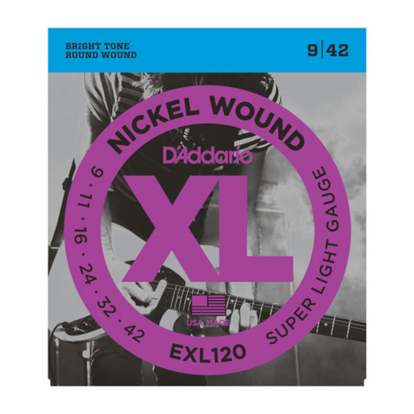 D'Addario E-Gitarrensaiten EXL120 Nickel Wound 9-42 Super Light