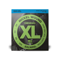 D'Addario E-Bass Saiten EXL165SL Nickel Wound 45-105 Custom Light, Super Long Scale