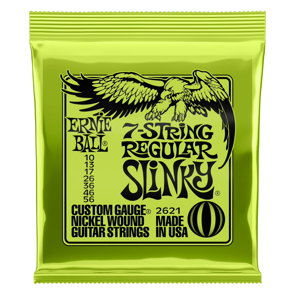 Ernie Ball E-Gitarrensaiten 7-Saiter Nickel Wound 10-56 REGULAR SLINKY ...