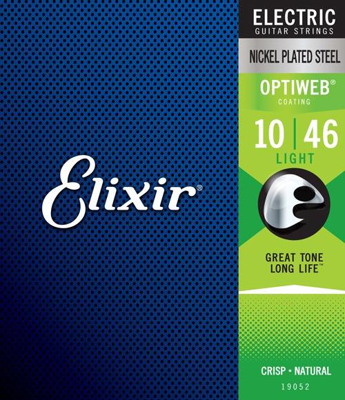 Elixir E-Gitarrensaiten Nickel Wound 10-46 Light OPTIWEB Coating